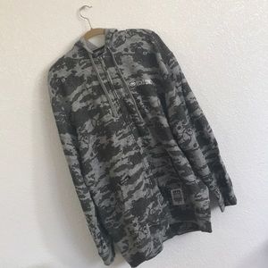 Gray zip up Ecko men’s hooded sweater